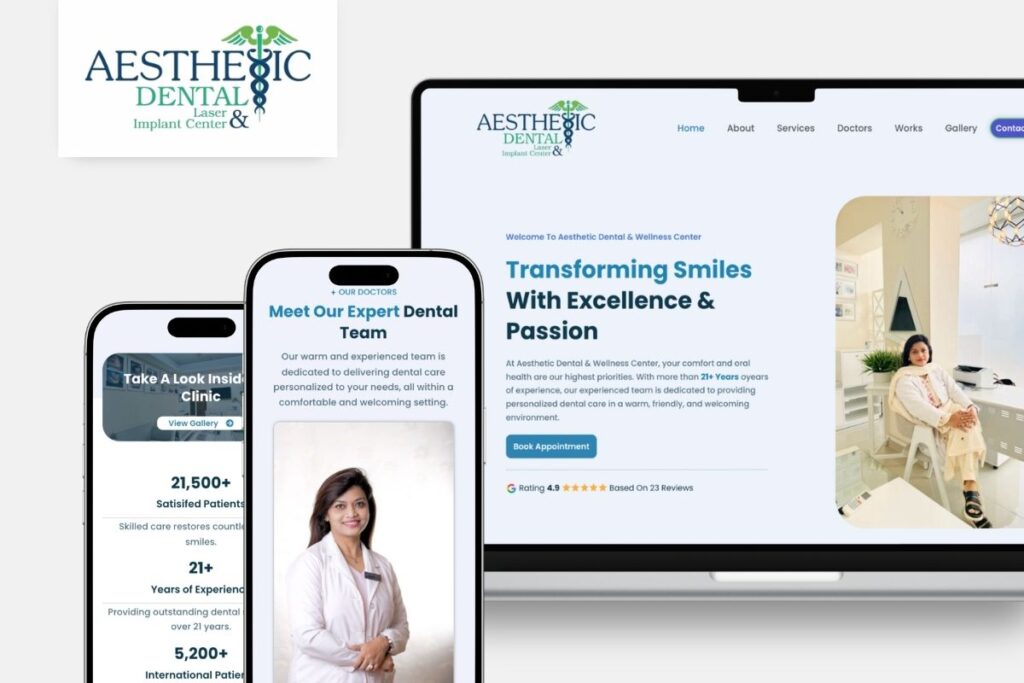 Our work for Aesthetic Dental